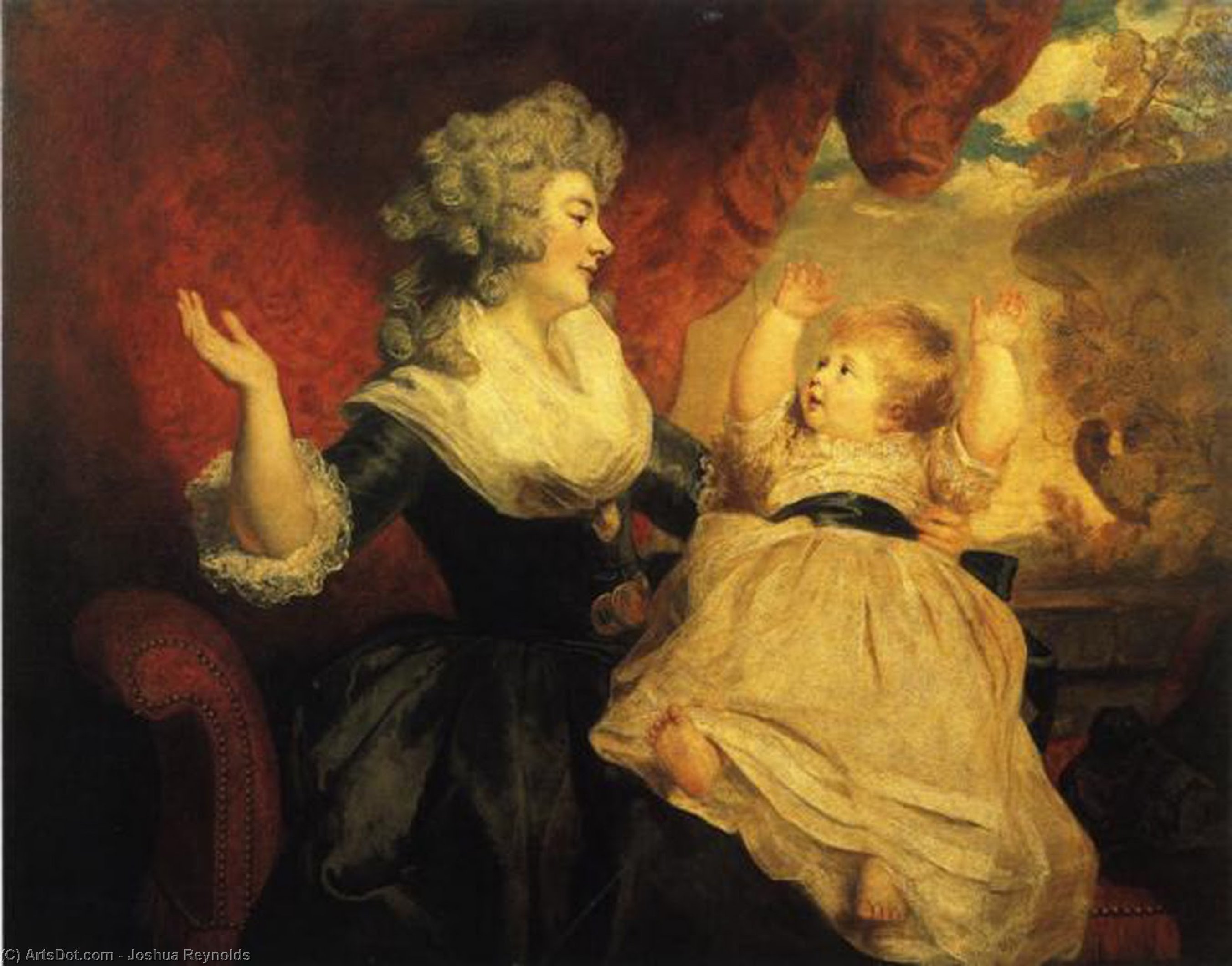 Georgiana, Duchess Of Devonshire, And Her Daughter — Sir Joshua Reynolds