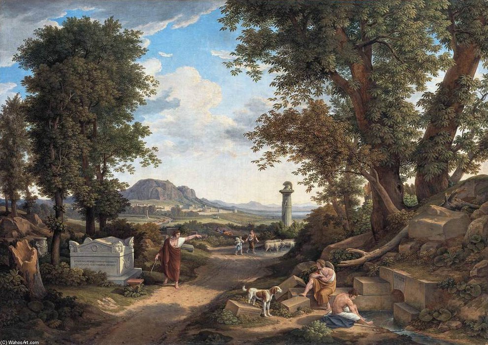 The Invention Of The Corinthian Capital By Callimachos — Johann Christian Reinhart
