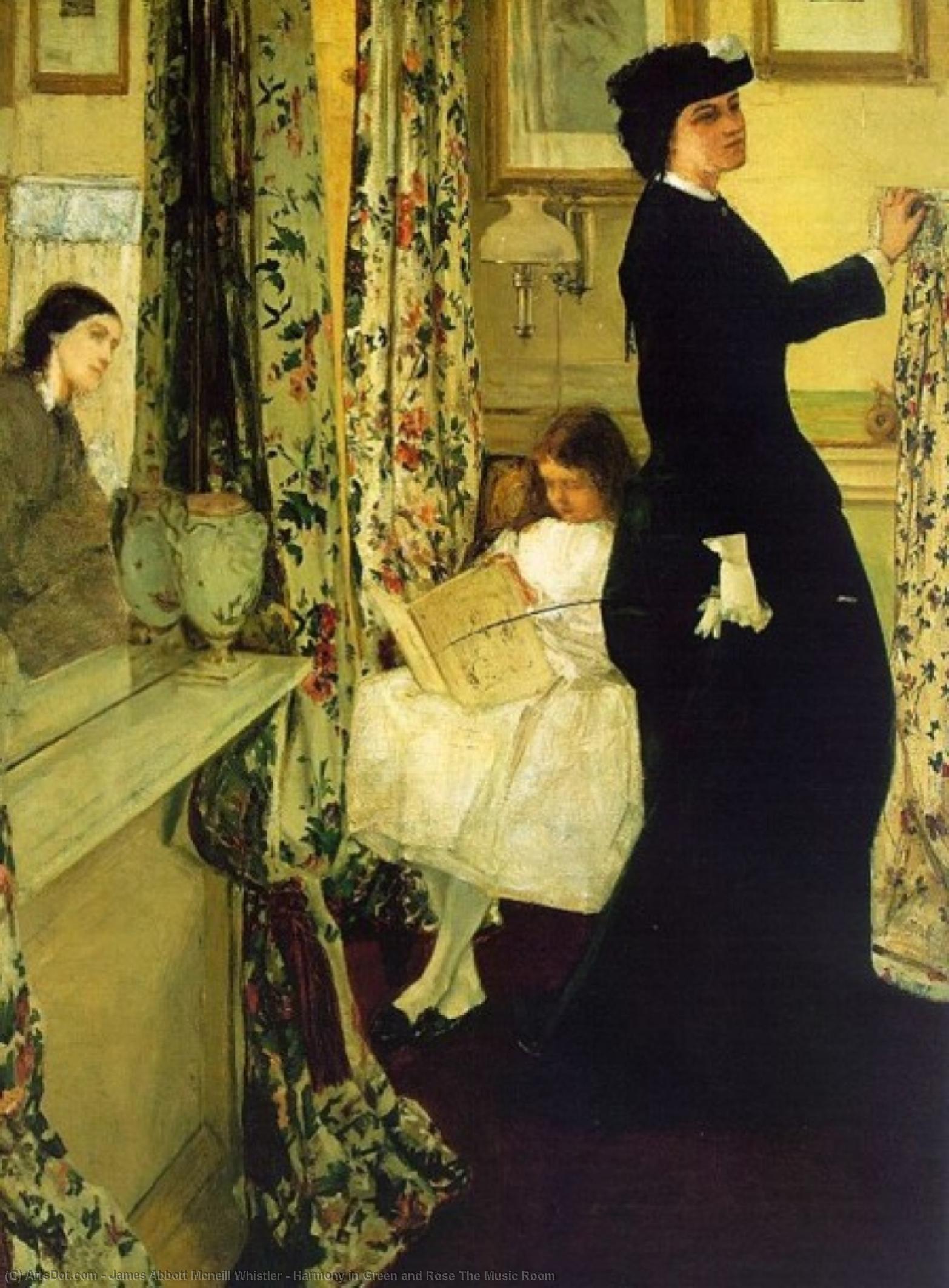 Harmony In Green And Rose: Die Musikzimmer — James Abbott Mcneill Whistler