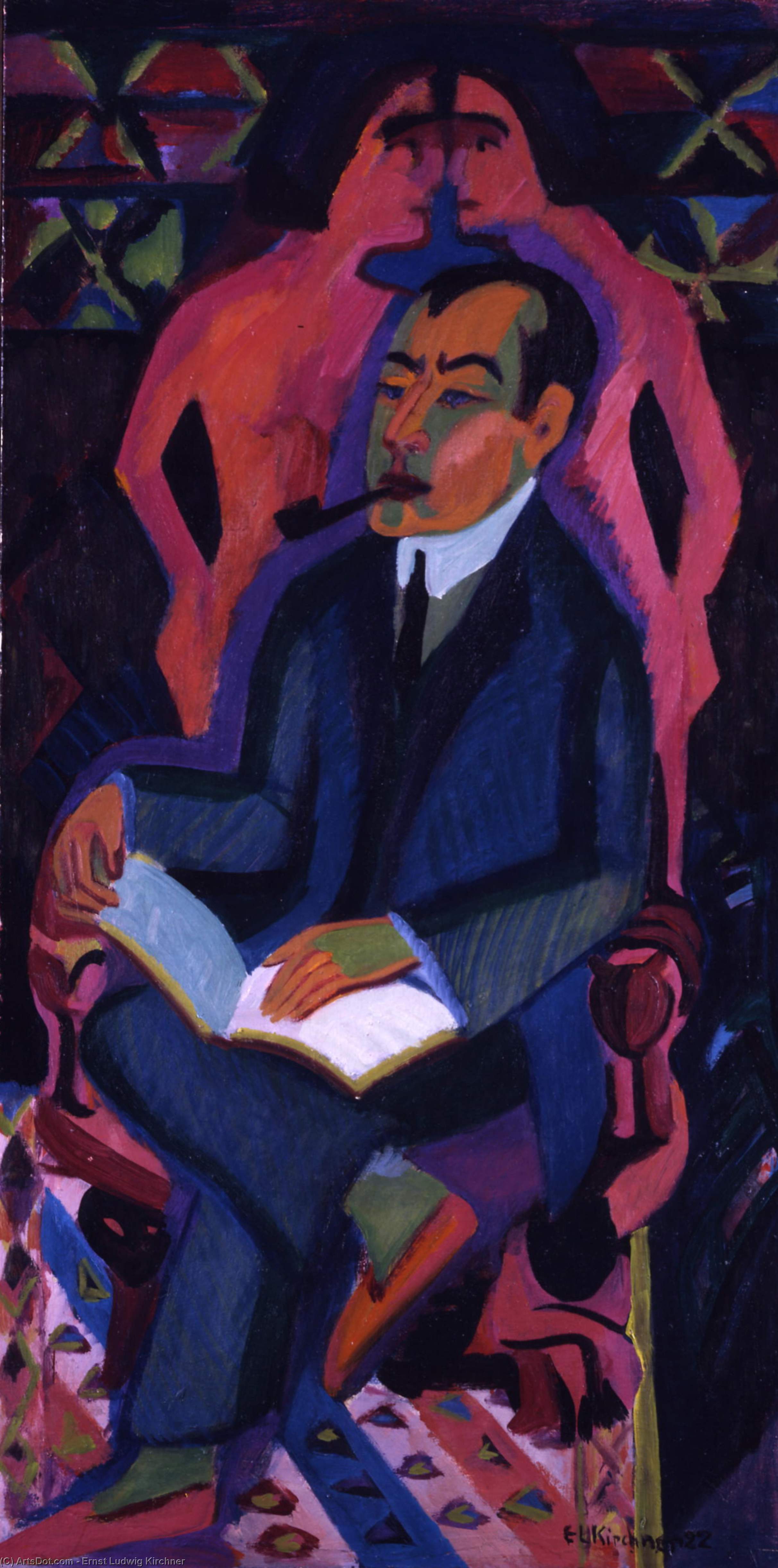 Portrait Of Art Dealer Manfred Shames — Ernst Ludwig Kirchner