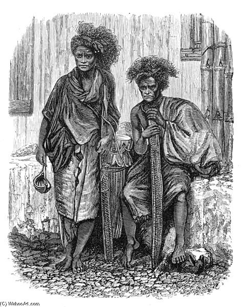 Drawing Of 'timor Men' — Thomas Baines