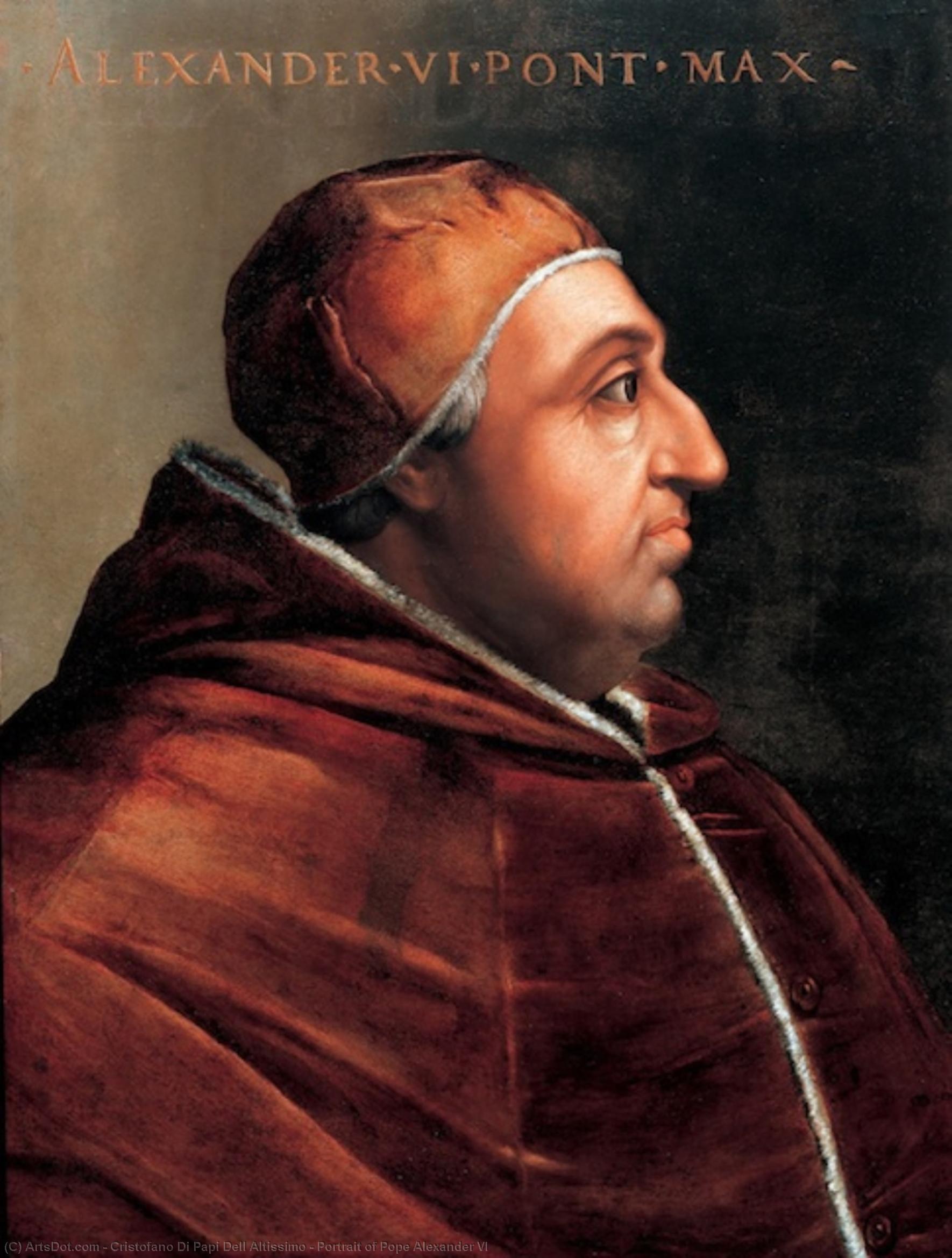 Portrait Of Pope Alexander Vi — Cristofano Di Papi Dell Altissimo