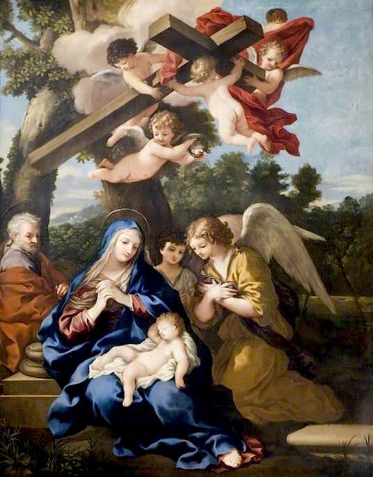 The Holy Family With Angels — Пјетро Да Кортона