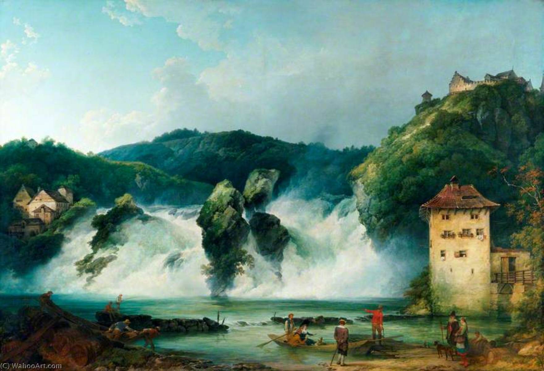 The Falls Of The Rhine At Schaffhausen — Philip James De Loutherbourg