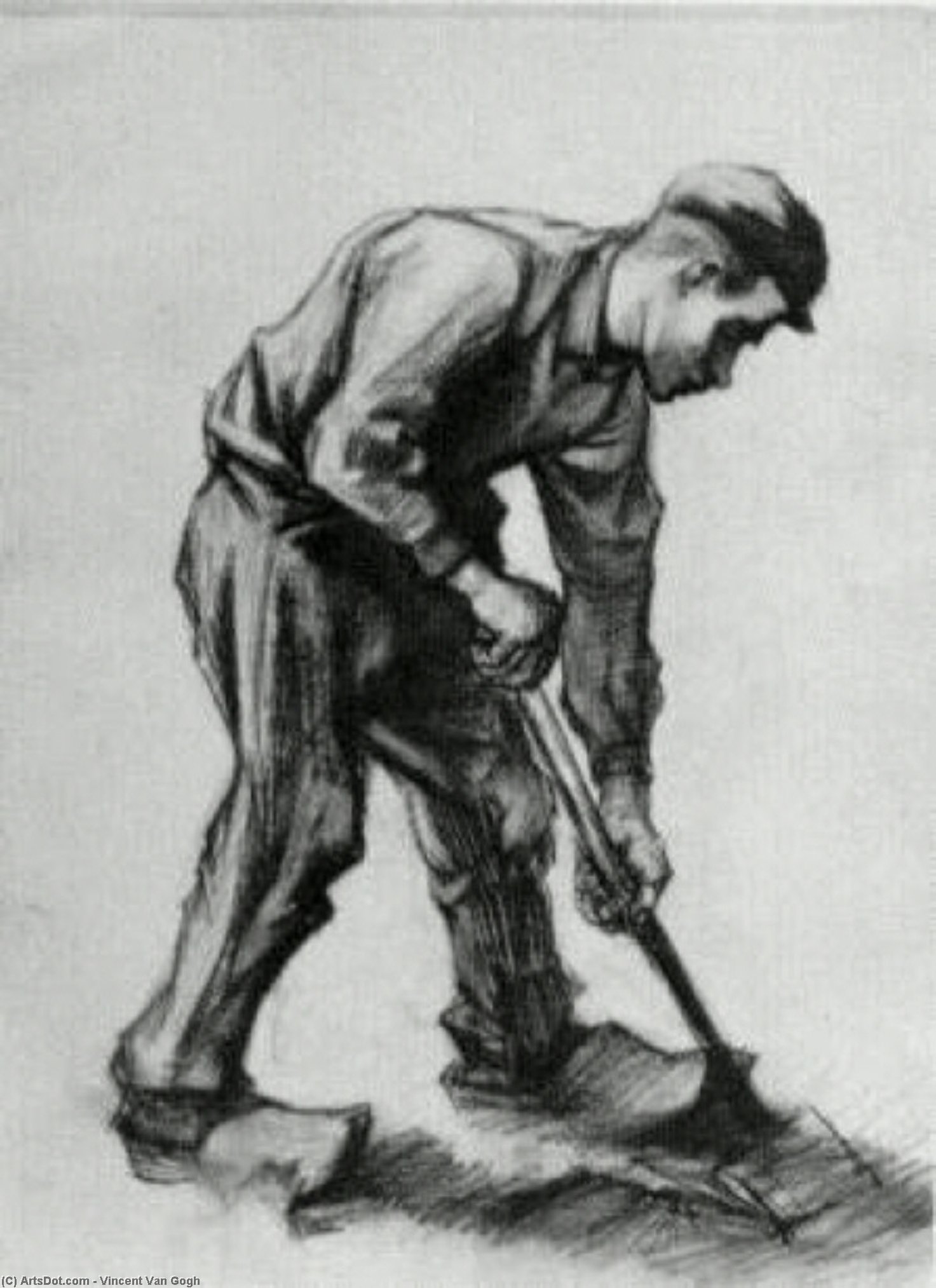 Peasant Boy, Digging — Vincent Willem Van Gogh