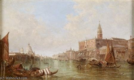 The Sansovino Library And Santa Maria Della Salute From The Basin — Alfred Pollentine