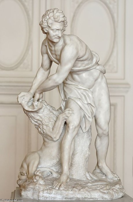 Samson And The Lion — Laurent Delvaux
