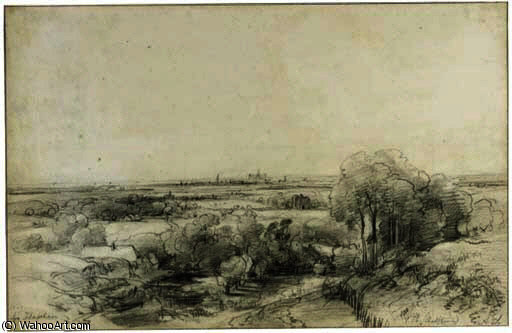Panoramic View Of Haarlem With The Ruins Of Castle Brederode — Andreas Schelfhout
