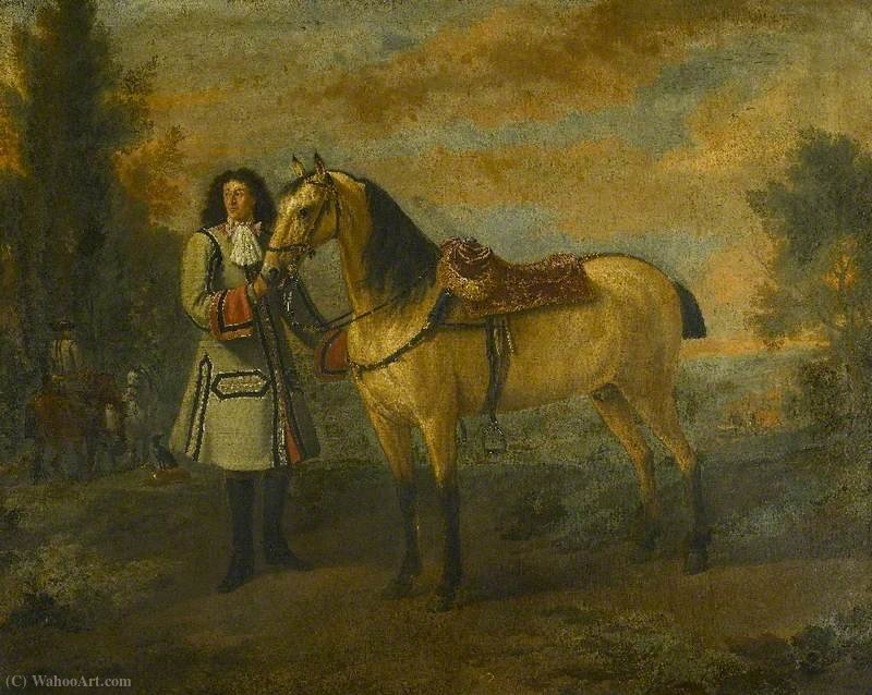Portrait Of A Gentleman With A Roan Charger — Jan Wyck