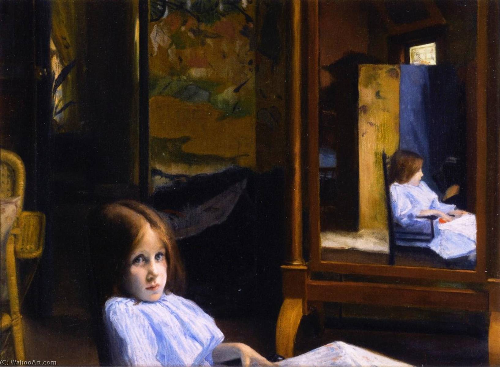 Little Girl (also Known As Lucie Esnault And Reflection) — Jacques-émile Blanche