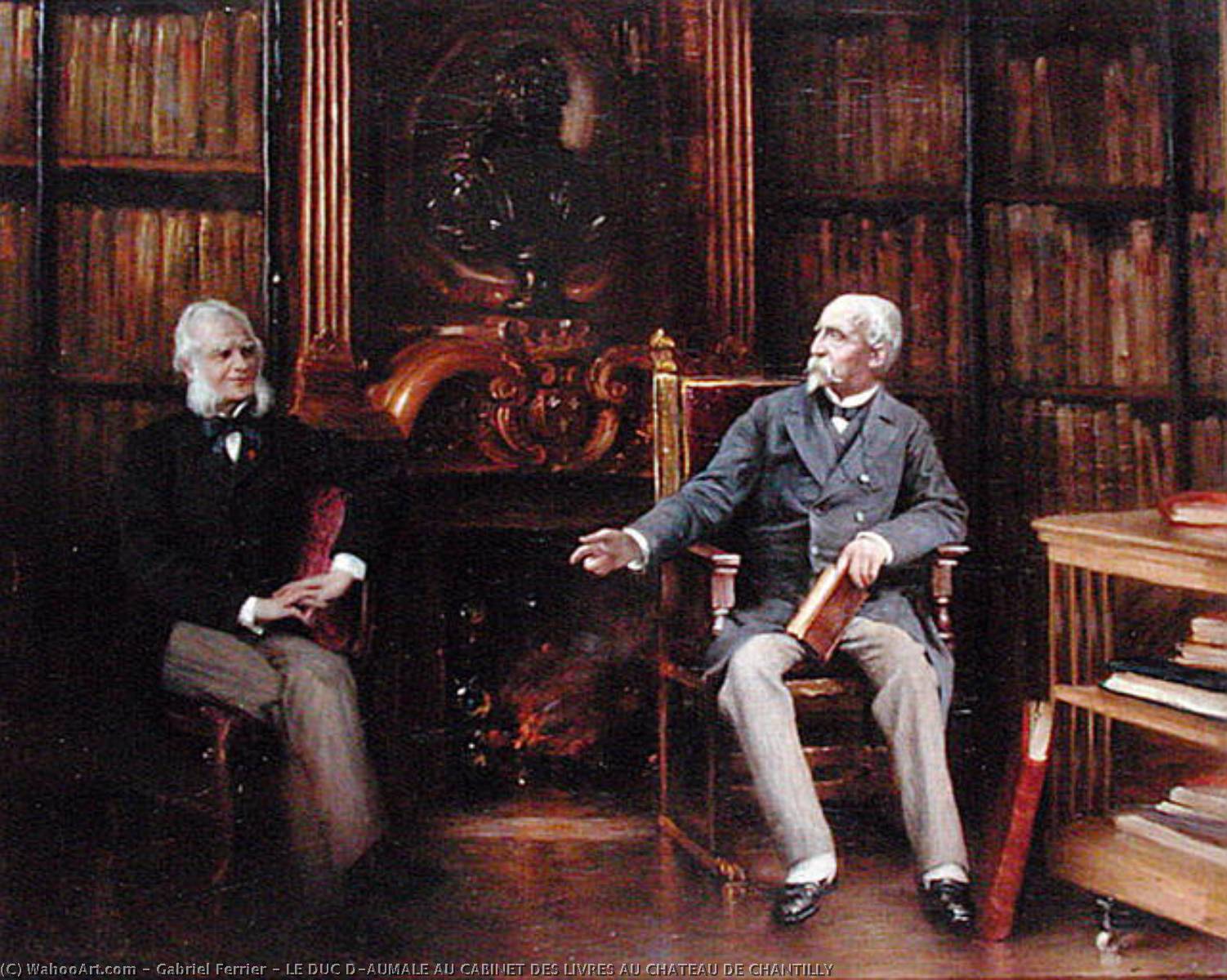 Le Duc D'aumale Au Cabinet Des Livres Au Chateau De Chantilly — Gabriel Ferrier