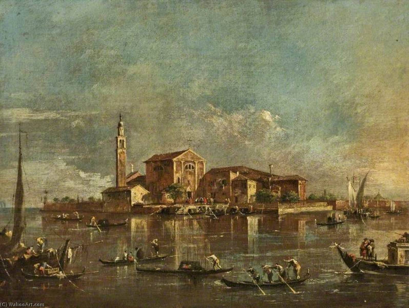 The Island Of San Giorgio In Alga, Venice, Italy — Francesco Lazzaro Guardi