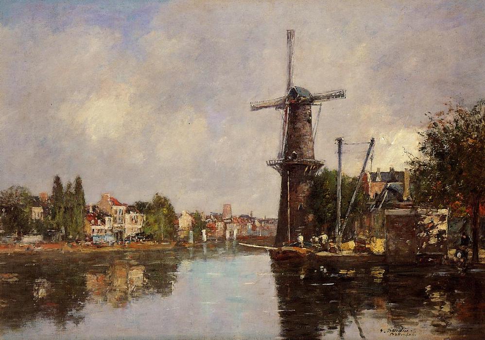 View Of Rotterdam — Eugène Louis Boudin