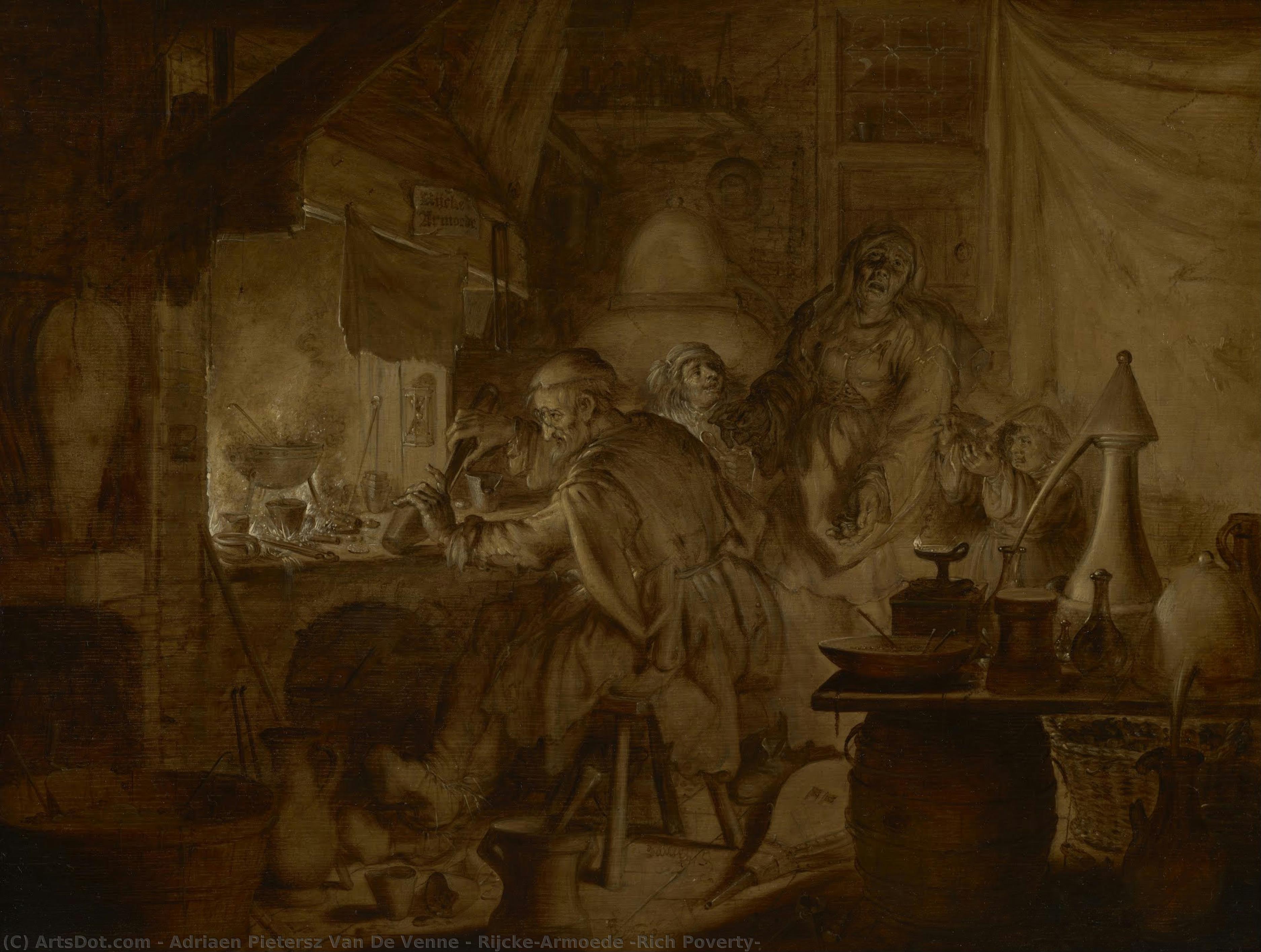 Rijcke-armoede (rich Poverty) — Adriaen Pietersz. Van De Venne