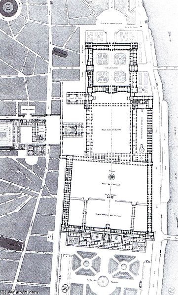 Project Plan Meeting The Louvre And The Tuileries — Charles Percier