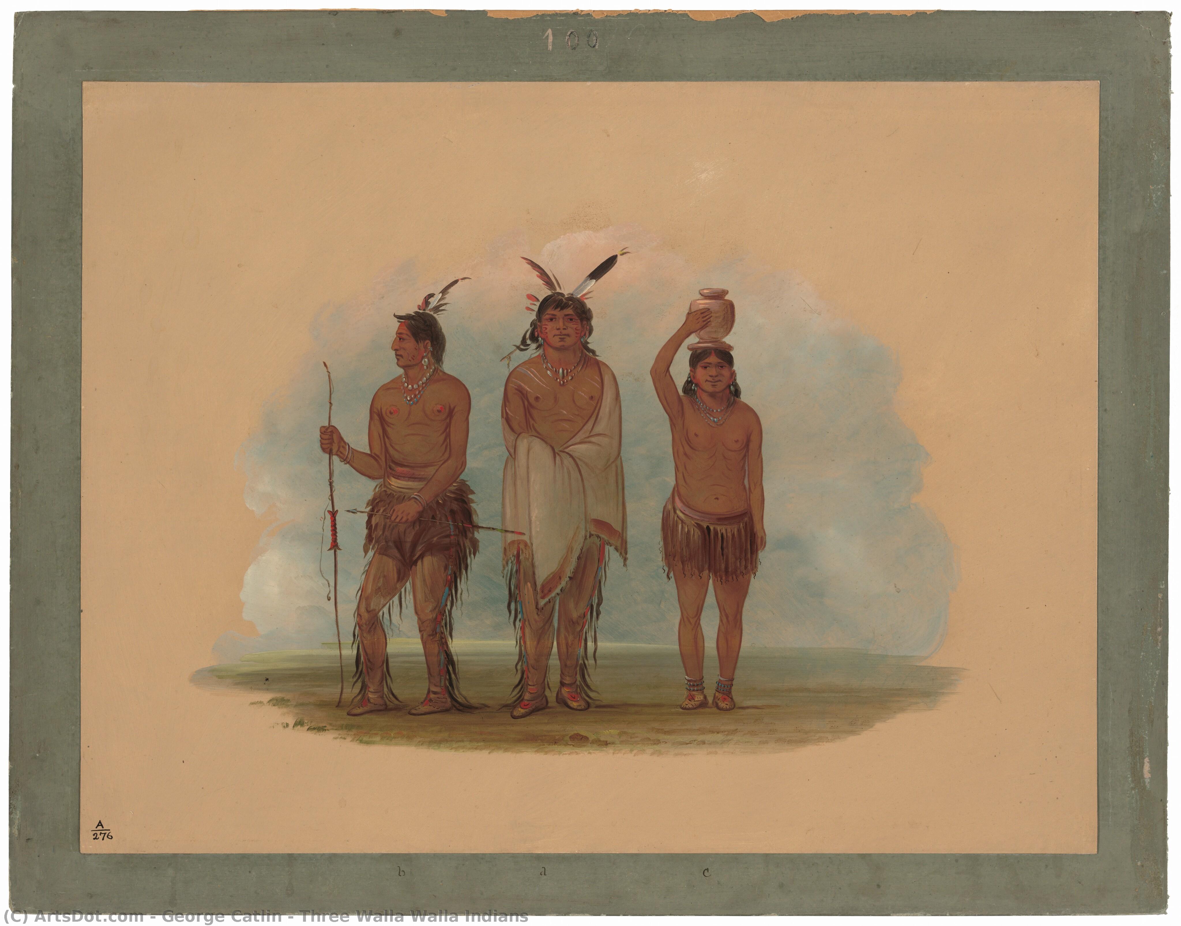 Three Walla Walla Indians — Джордж Катлин