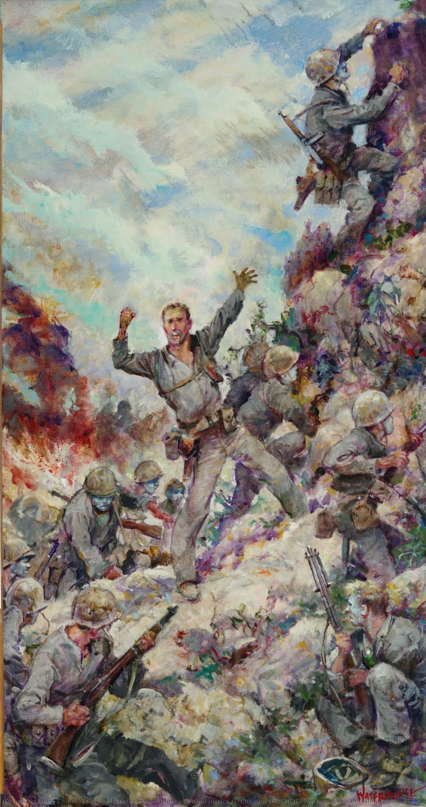 Colonel Justice M. Chambers, Usmcr - Iwo Jima, Volcano Islands — Colonel Charles H. Waterhouse, Usmcr