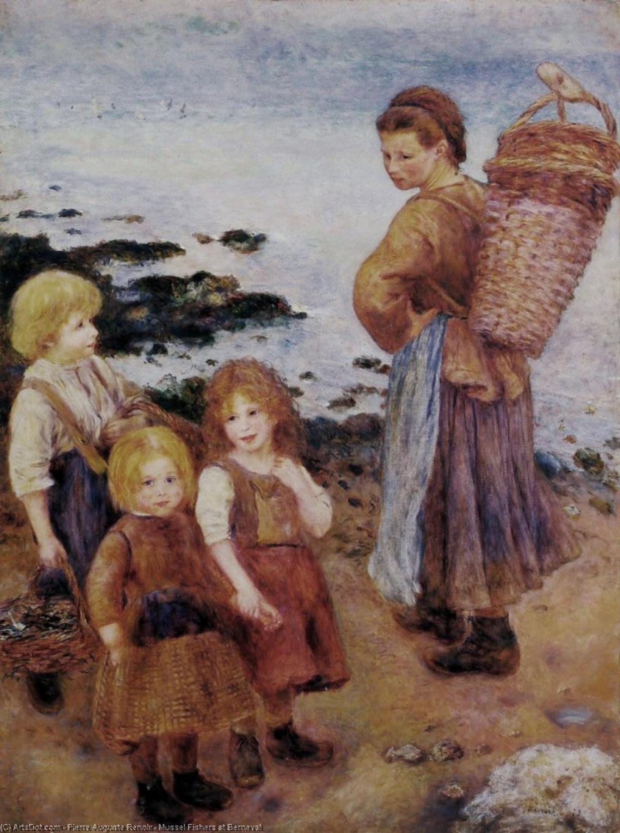 Mussel Fishers At Berneval — Pierre-auguste Renoir