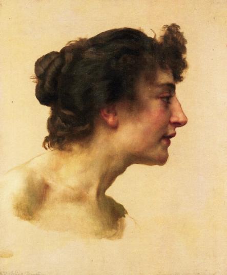 Study Of The Head Of Elize Brugiã¨re — William-adolphe Bouguereau
