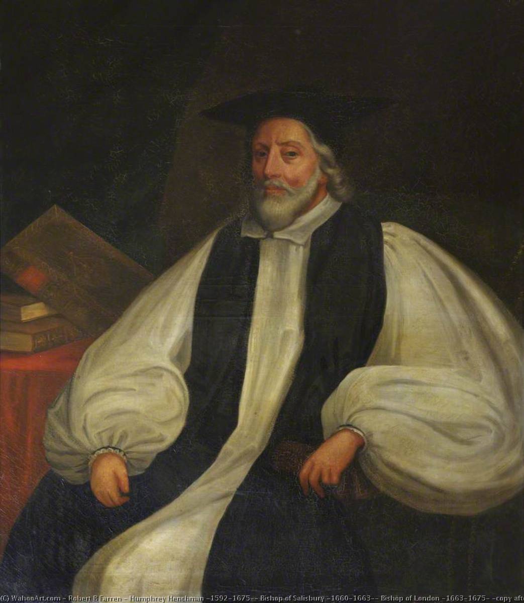 Humphrey Henchman (1592–1675), Bishop Of Salisbury (1660–1663), Bishop Of London (1663–1675) (copy After Peter Lely) — Robert B Farren