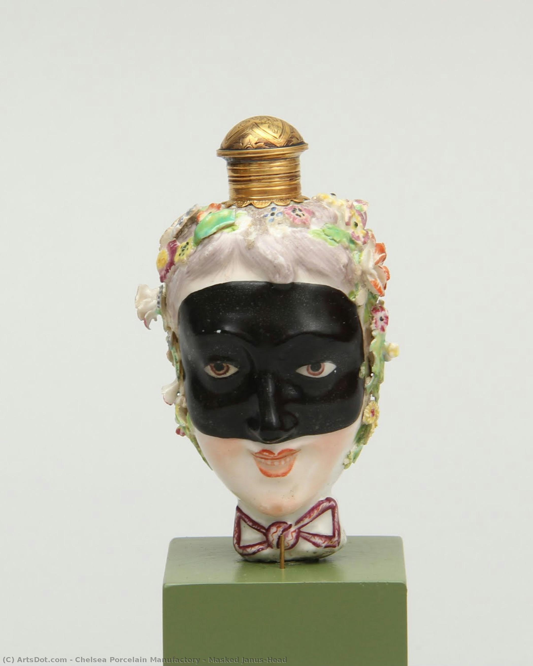 Masked Janus-head — Chelsea Porcelain Manufactory