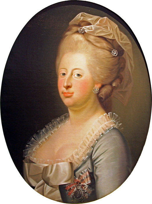 Portrait Of Queen Caroline Mathilde Of Denmark — Jens Jørgensen Juel