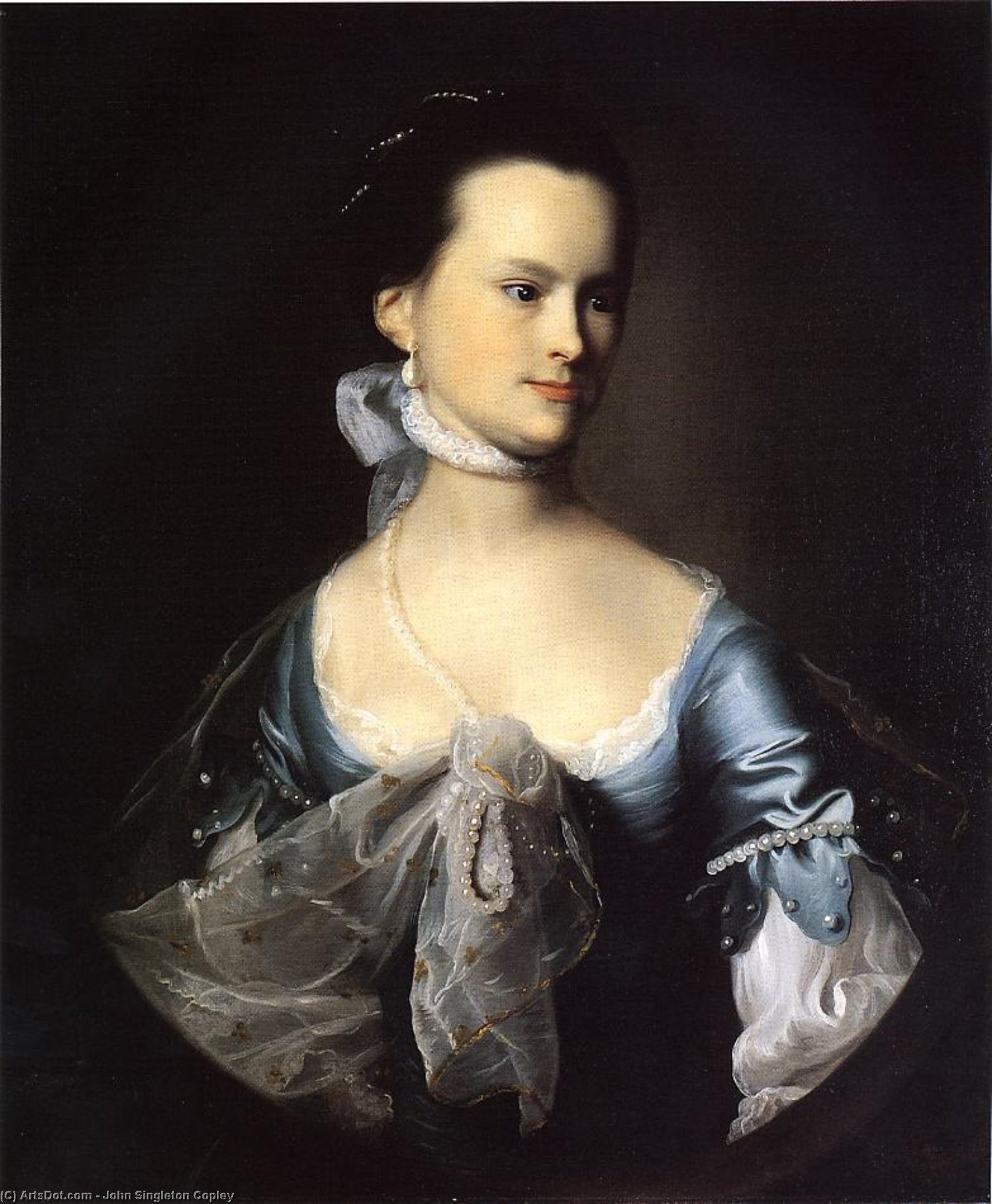 Portrait Of Elizabeth Deering Wentworth Gould Rogers (also Known As Mrs. Nathaniel Rogers) — Džon Singlton Koplej