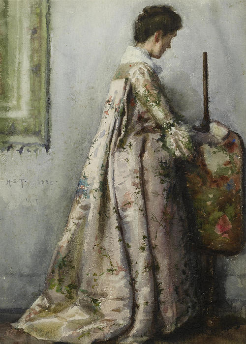 The Silk Gown (also Known As Portrait Of Maria Tuke Sainsbury) — Henry Scott Tuke