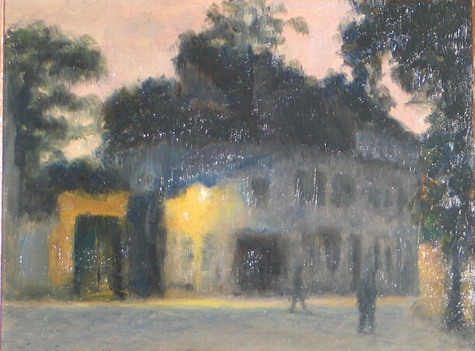Place Du Parvis Notre Dame À Senlis — Francis Tattegrain