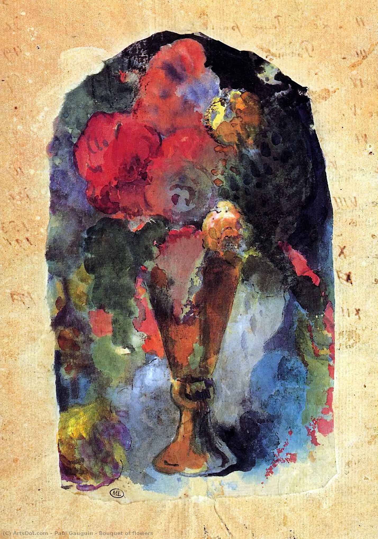 Bouquet Von Blumen — Eugène Henri Paul Gauguin