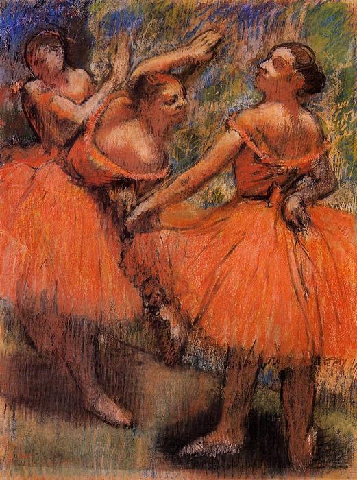 Vestuarios De Ballet Rojo — Hilaire-germain-edgar Degas