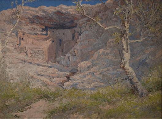 Montezuma Castle, (painting) — Mary Agnes Yerkes