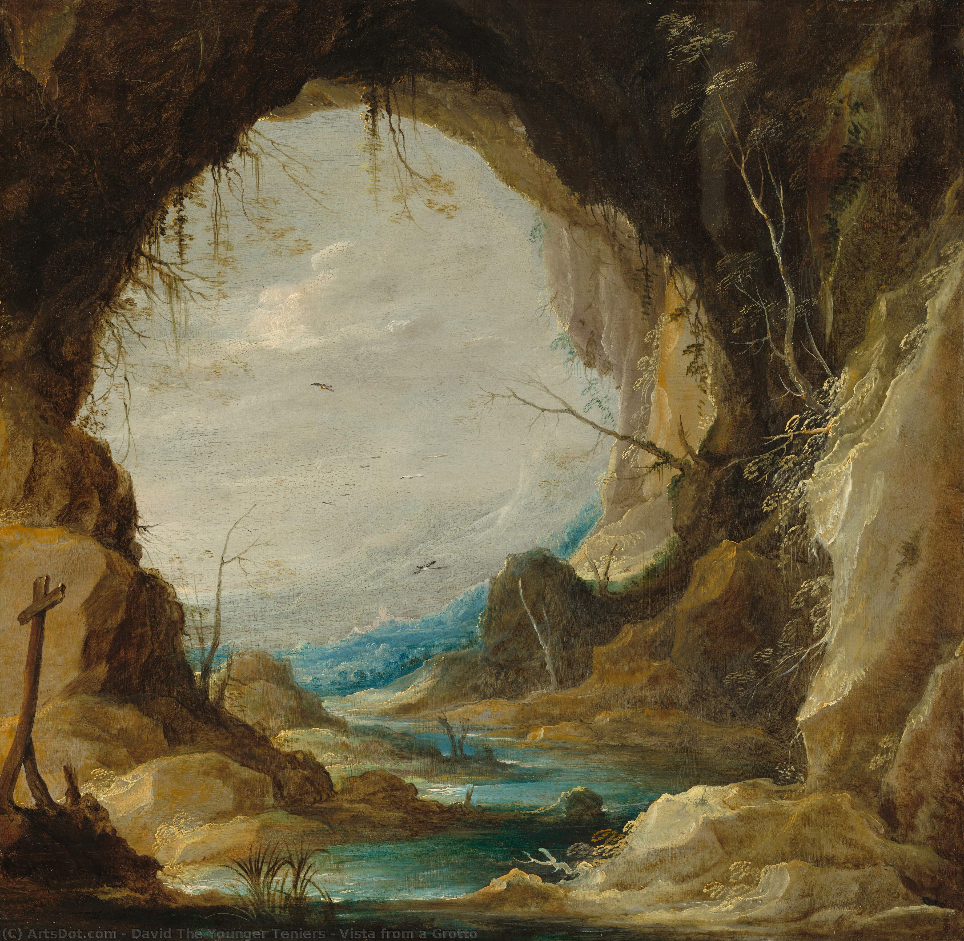 Vista From A Grotto — David Teniers The Younger