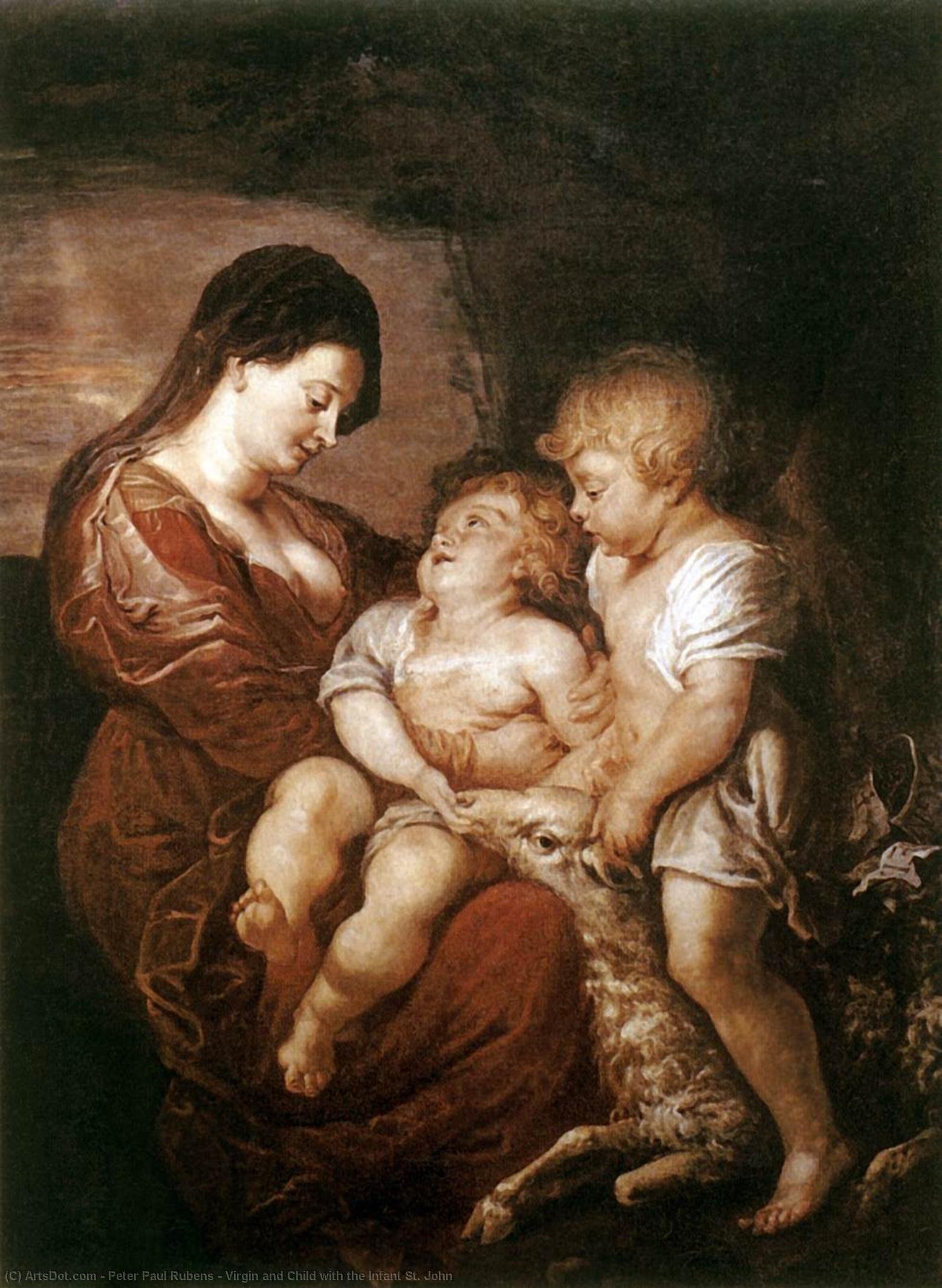 Virgin And Child With The Infant St. John — Peter Paul Rubens
