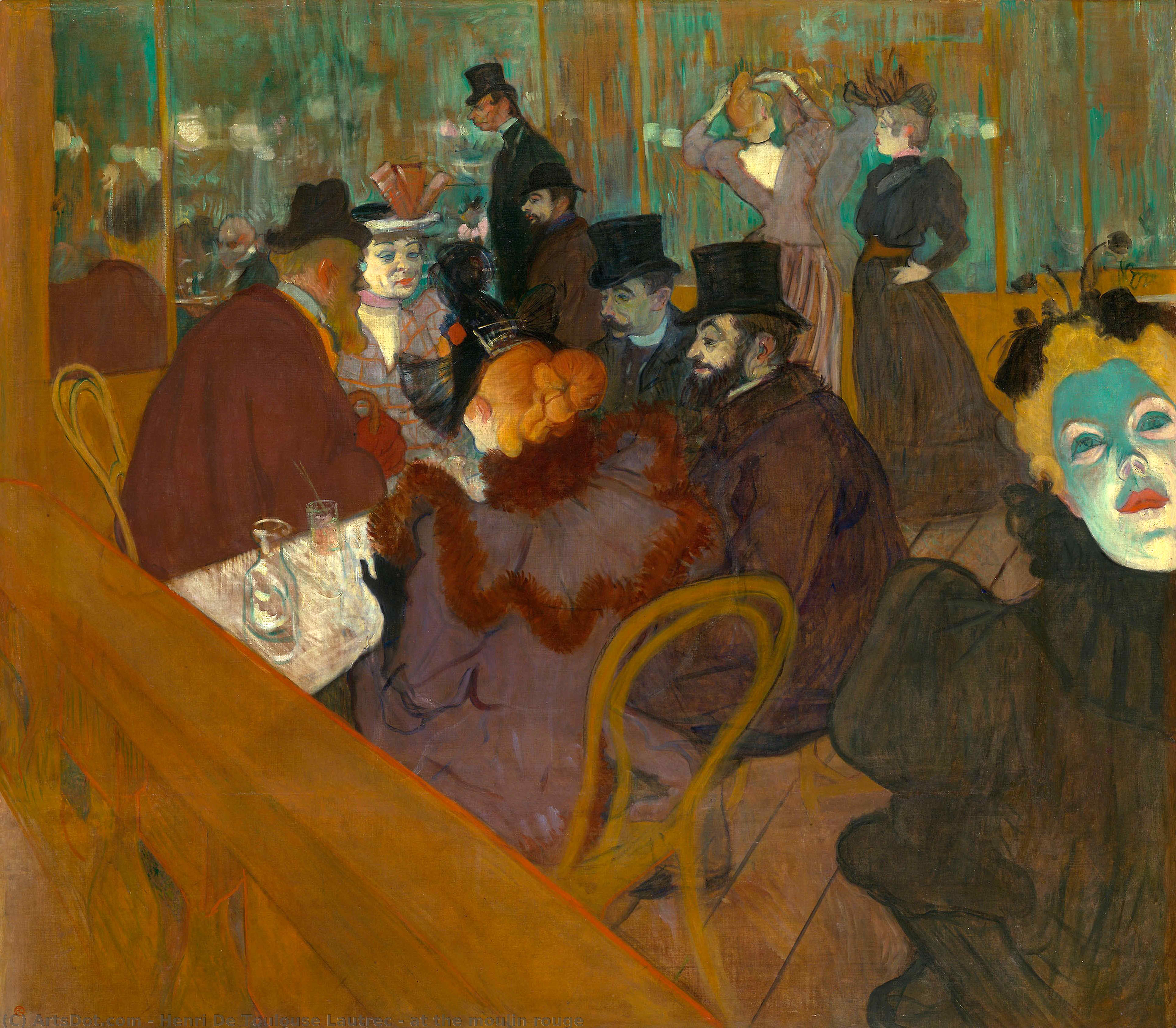 Am Moulin Rouge — Comte Henri Marie Raymond De Toulouse-lautrec-monfa