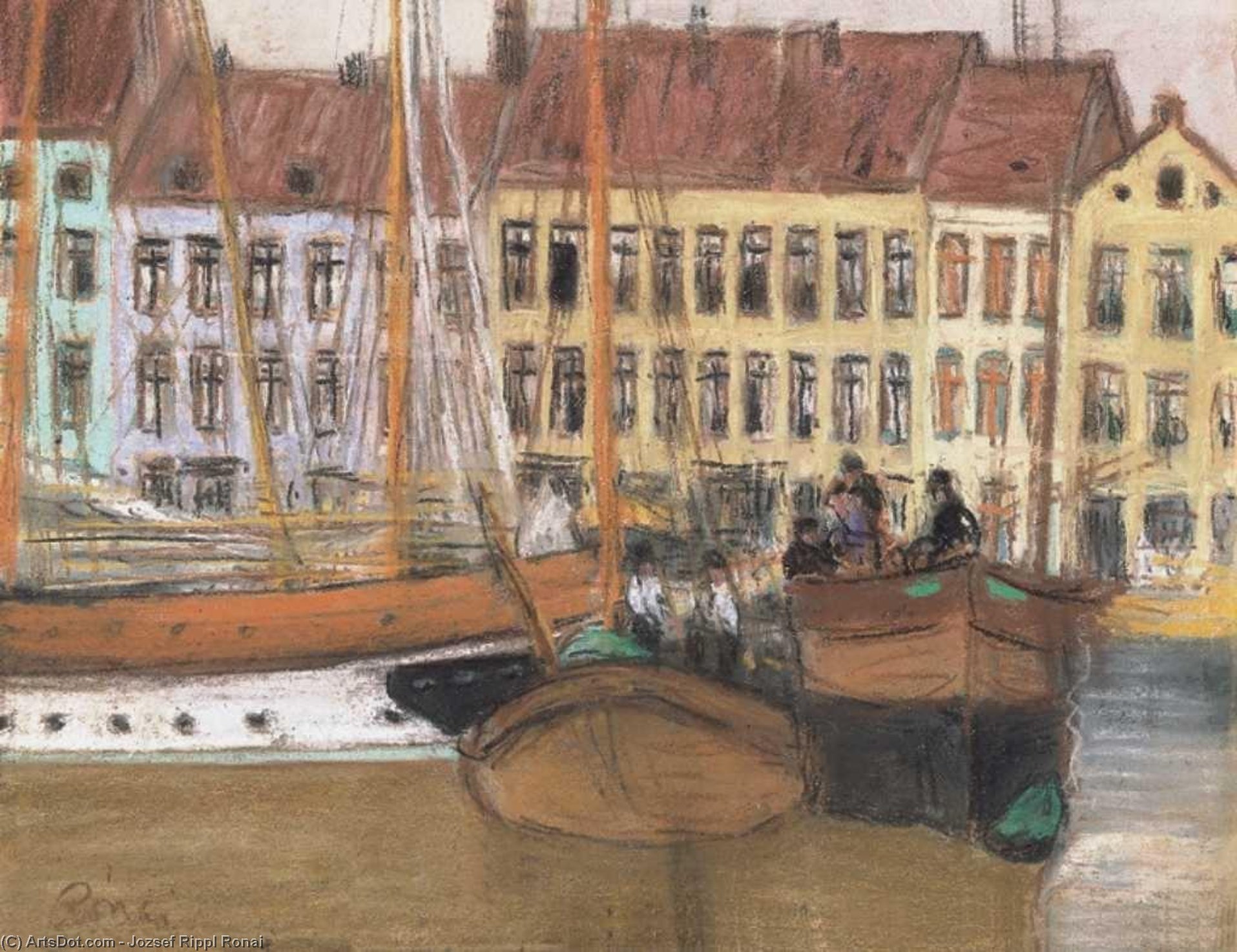 Port Of Fiume — József Rippl-rónai