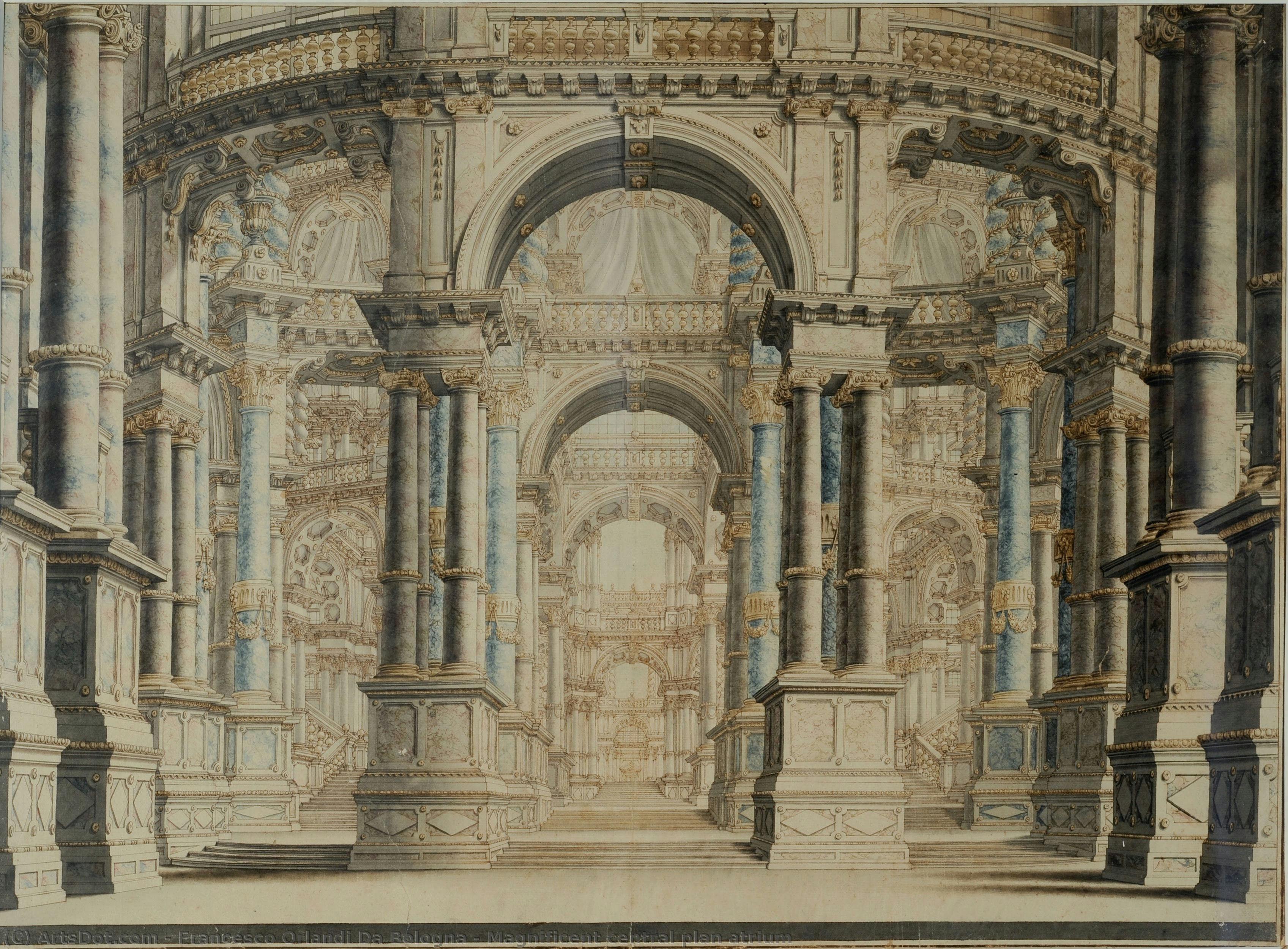 Magnificent Central Plan Atrium — Francesco Orlandi Da Bologna