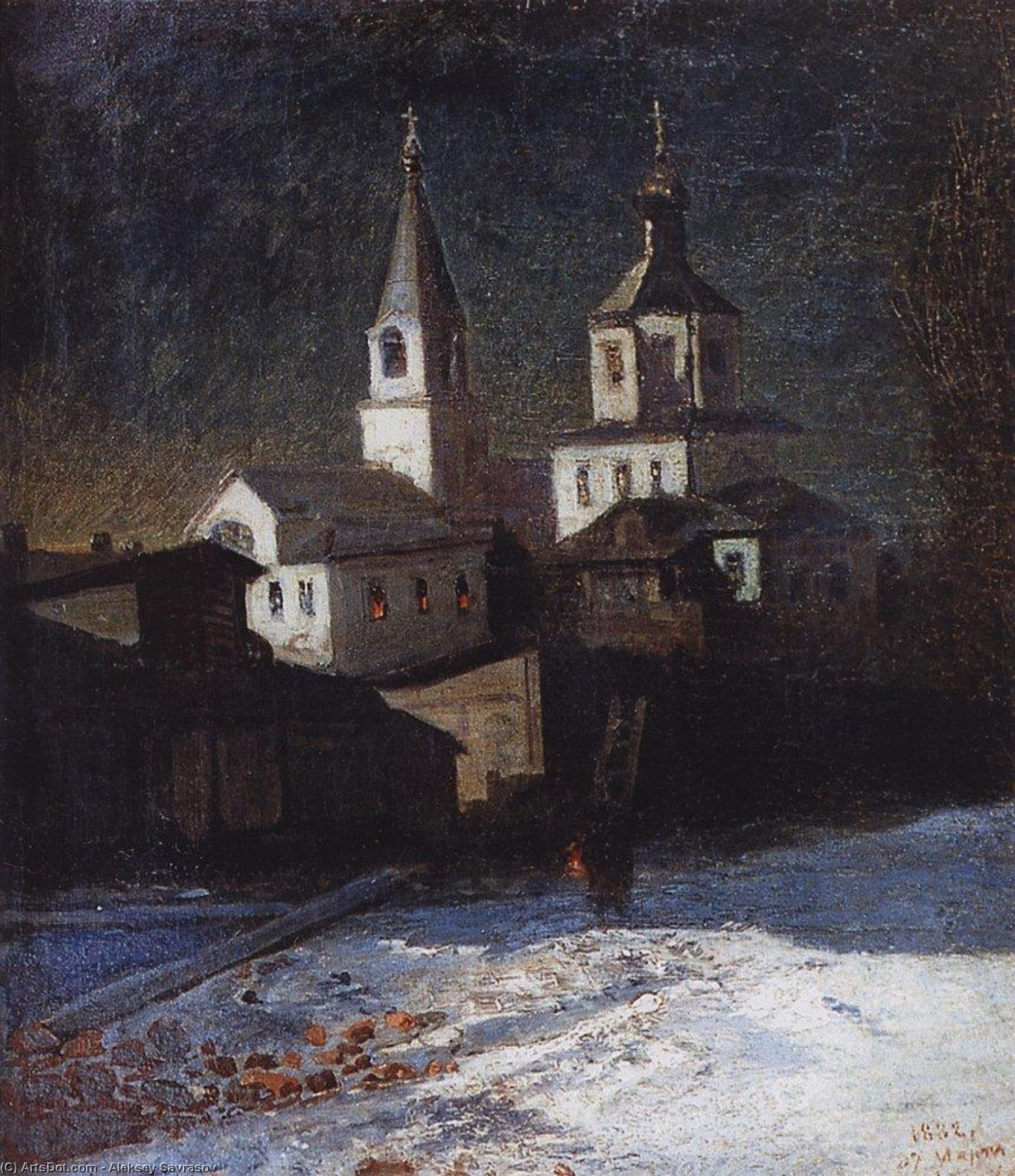 Church Of Elijah The Ordinary In Moscow — Aleksej Savrasov