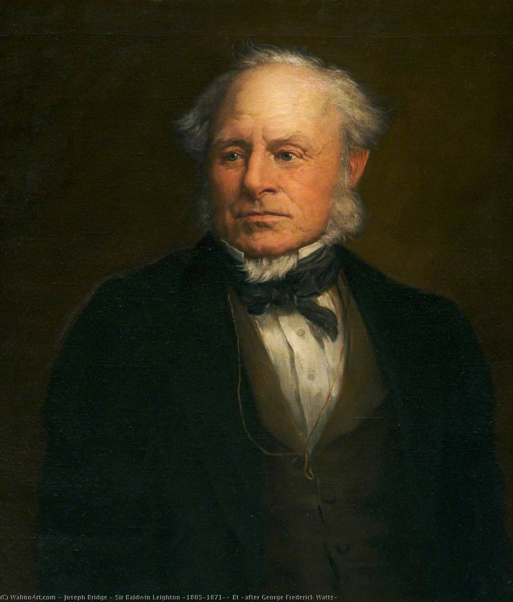 Sir Baldwin Leighton (1805–1871), Bt (after George Frederick Watts) — Joseph Bridge