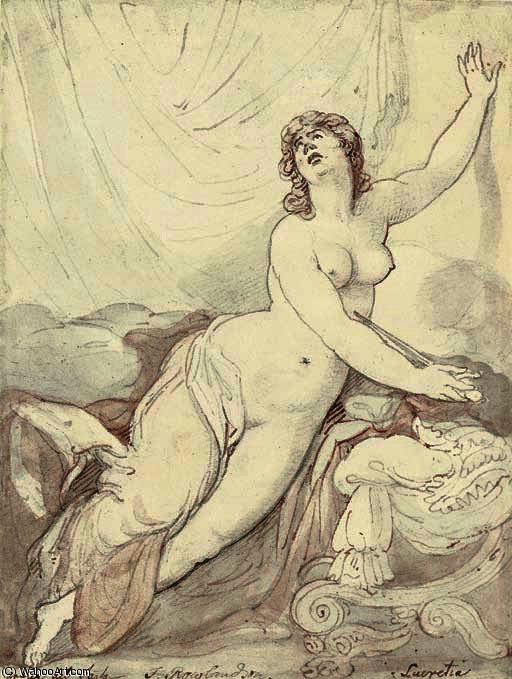 Lucretia, After Andrea Del Sarto — Thomas Rowlandson