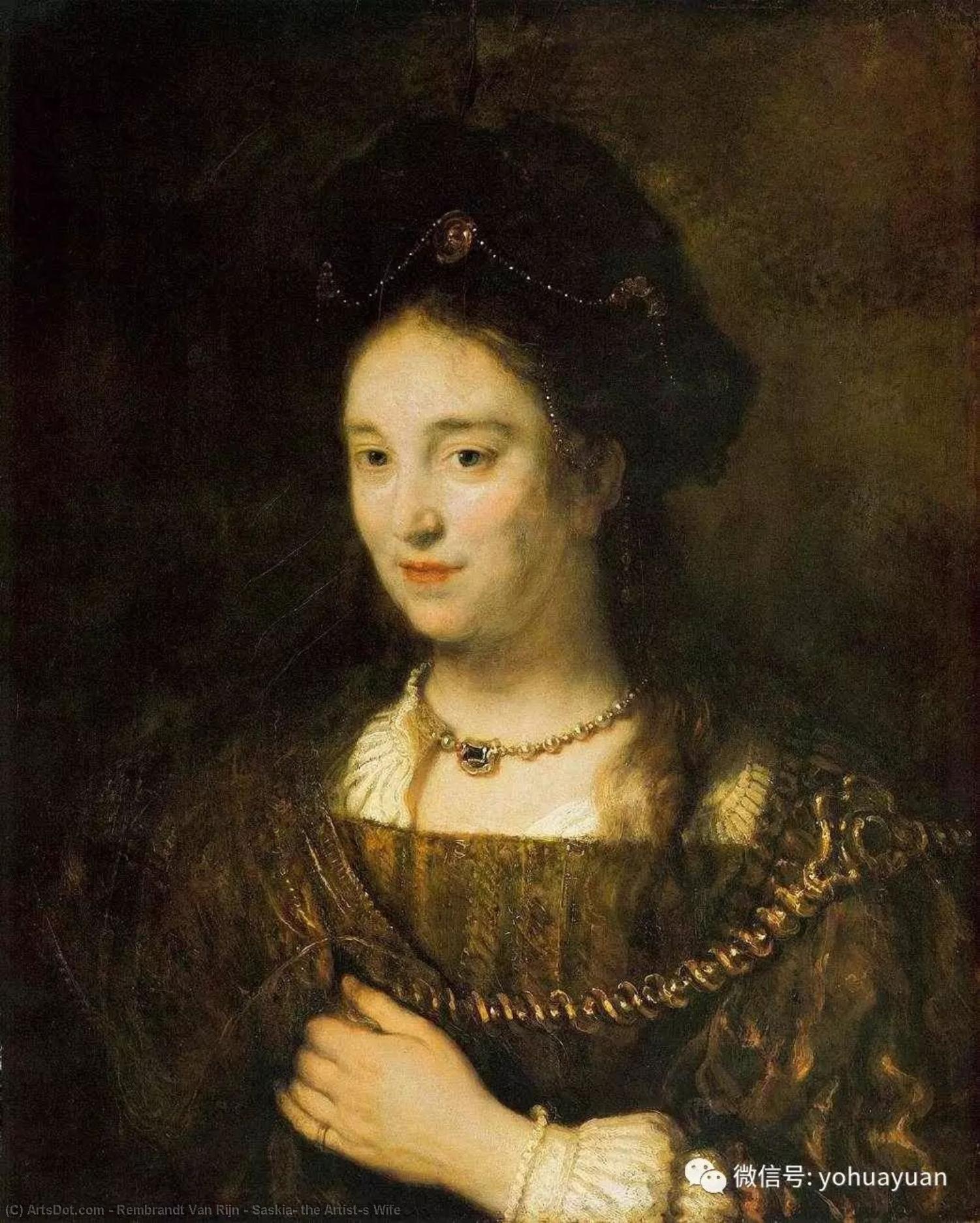 Saskia, La Esposa Del Pintor — Rembrandt Van Rijn