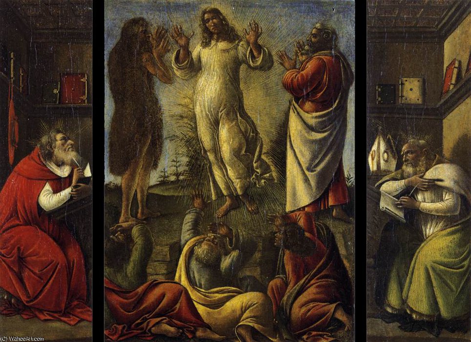 Transfiguration, St Jerome, St Augustine — Боттичелли