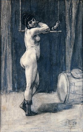Woman With A Trapeze — Фэлисьен Ропс