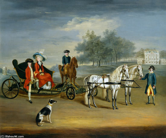 Edward Stratford, 2nd Earl Of Aldborough, And His Wife, Anne Elizabeth, In The Grounds Of Stratford — Francis Sartorius Ii (john Francis Sartorius)