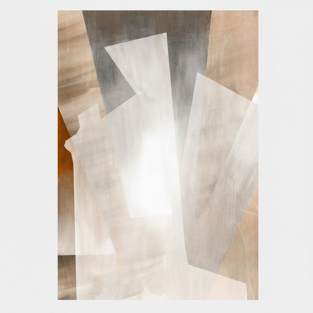 Ethereal Fragments Of Light Amidst Layered Shadows In Earthy Monochromatic Tones — Laurent Fabre
