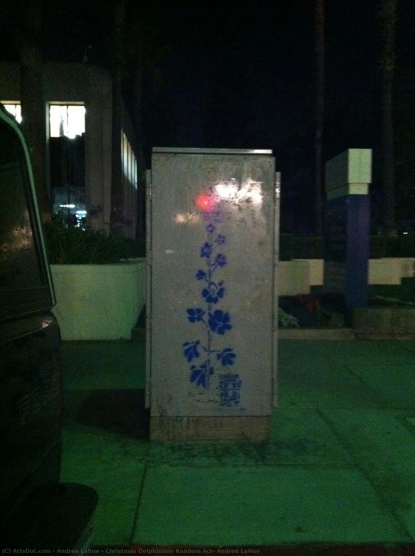 Christmas Delphinium Random Act, Andrea Lahue — Andrea Lahue