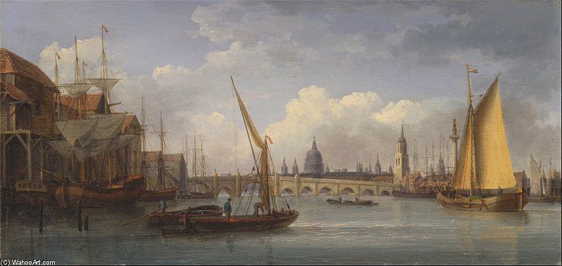 London Bridge, With St. Paul's Cathedral In The Distance — William Anderson