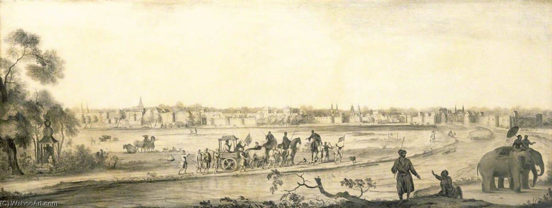 A Dutch Settlement In India, Viewed From The Land, Probably Ahmadabad — Ludolf Backhuysen I