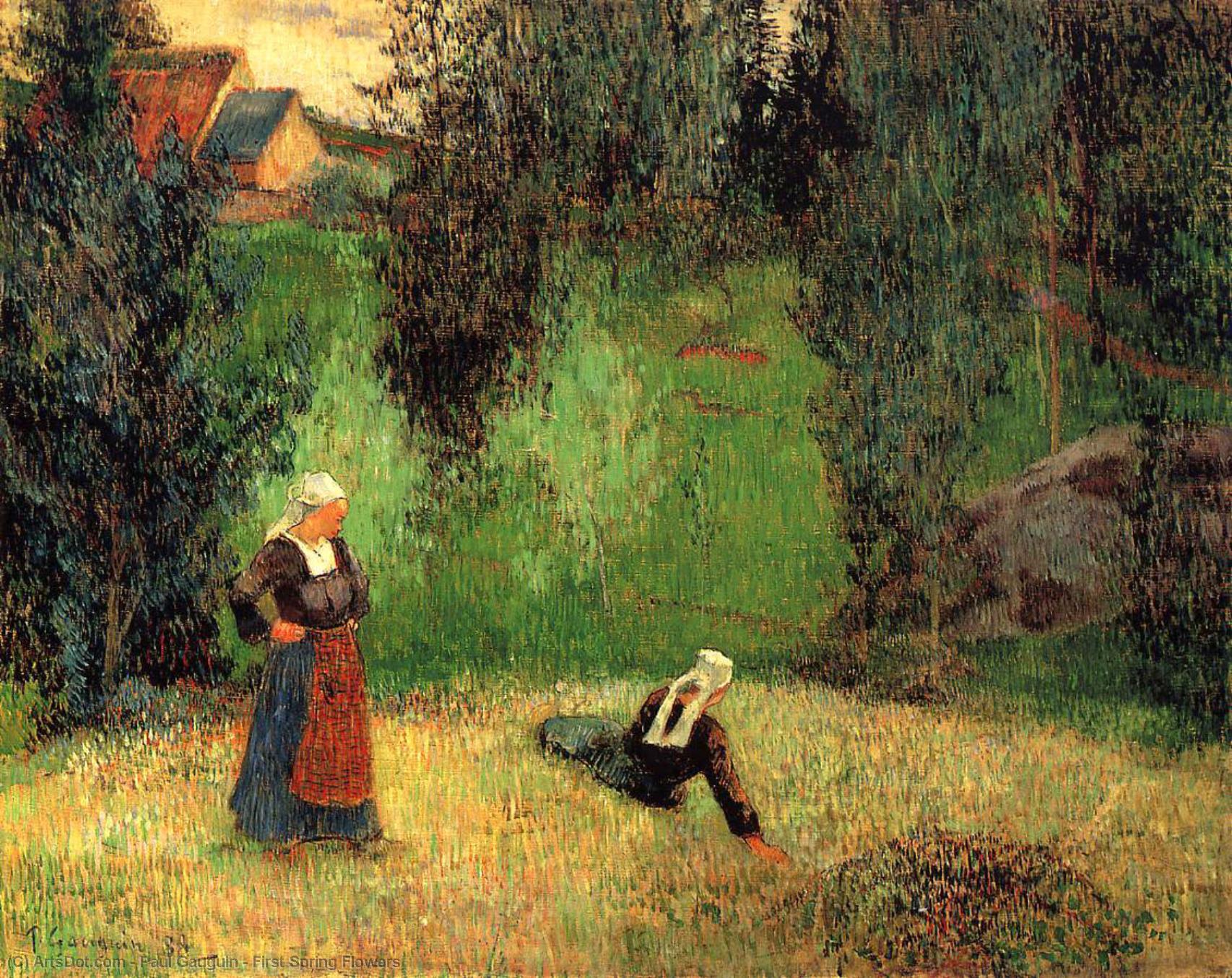 Erste Frühlingsblumen — Eugène Henri Paul Gauguin