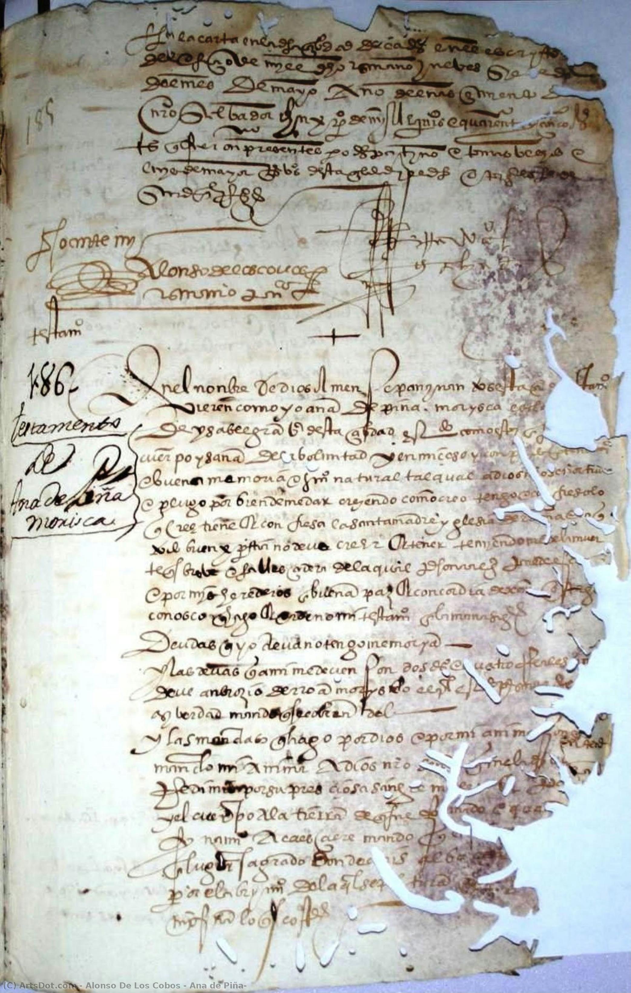 Ana De Piña — Alonso De Los Cobos